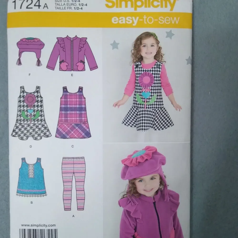 Sewing Pattern Lot Girls Summer Clothes Dress Sun Shorts Top Jumper Jacket Hat